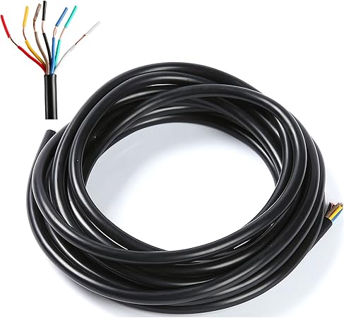 DARKGUARD Anhänger Kabel 10m - 2x0,5mm² Flachkabel Für 12V/24V Beleuchtung