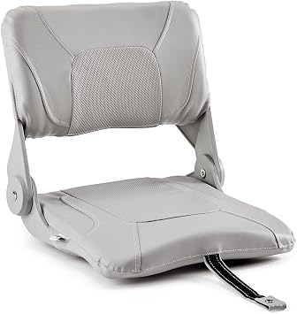 DeckMate Compact Folding Fishing Seat - Gray
