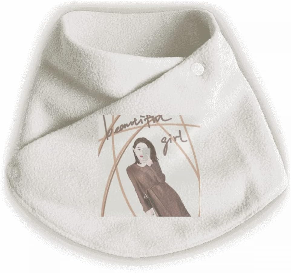 Beautiful Girl Figure Art Design Illustration Shawls Scarf Wrap Neck Warmer