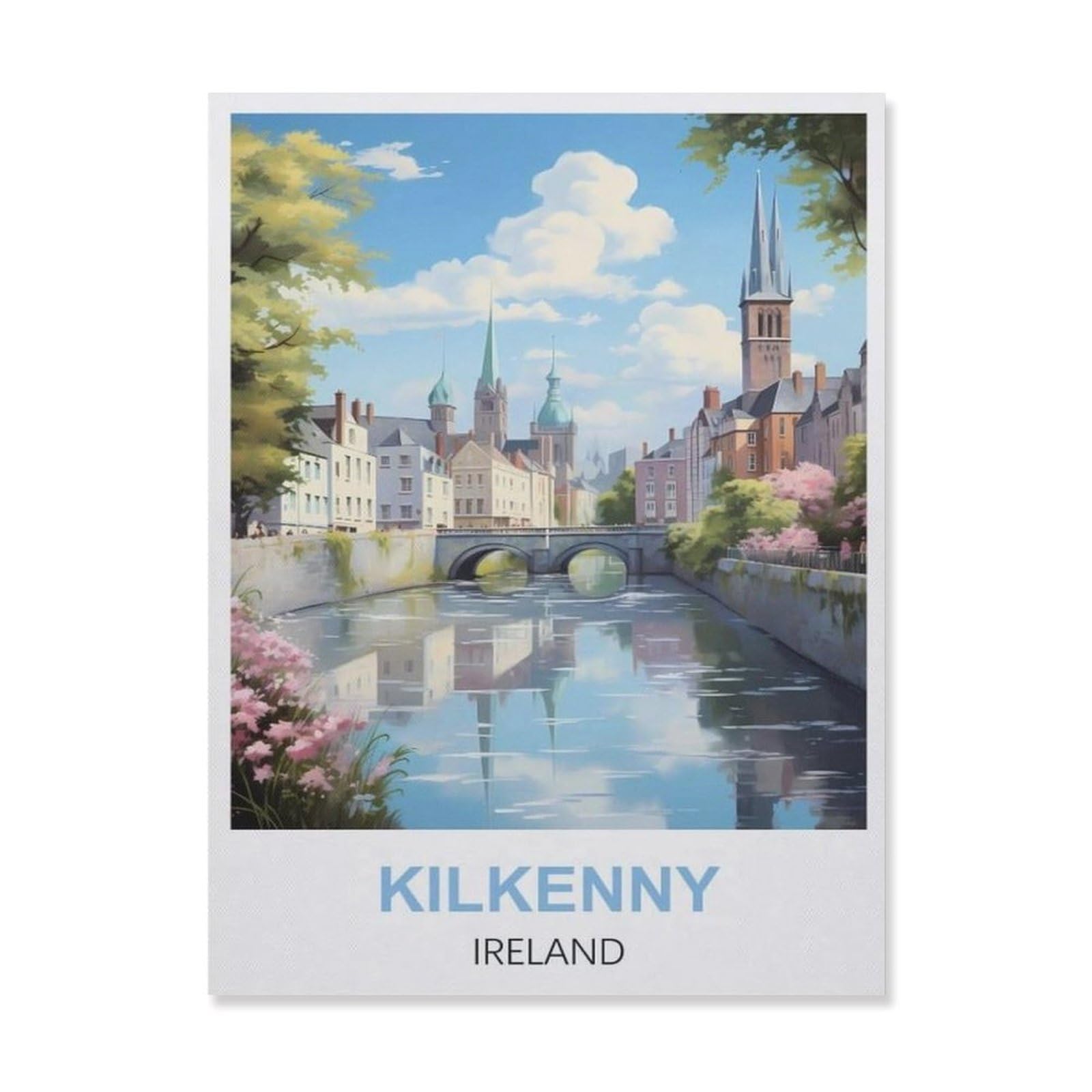 Funny Bathroom Wall Decor Signs，Kilkenny Ireland(15x30cm）