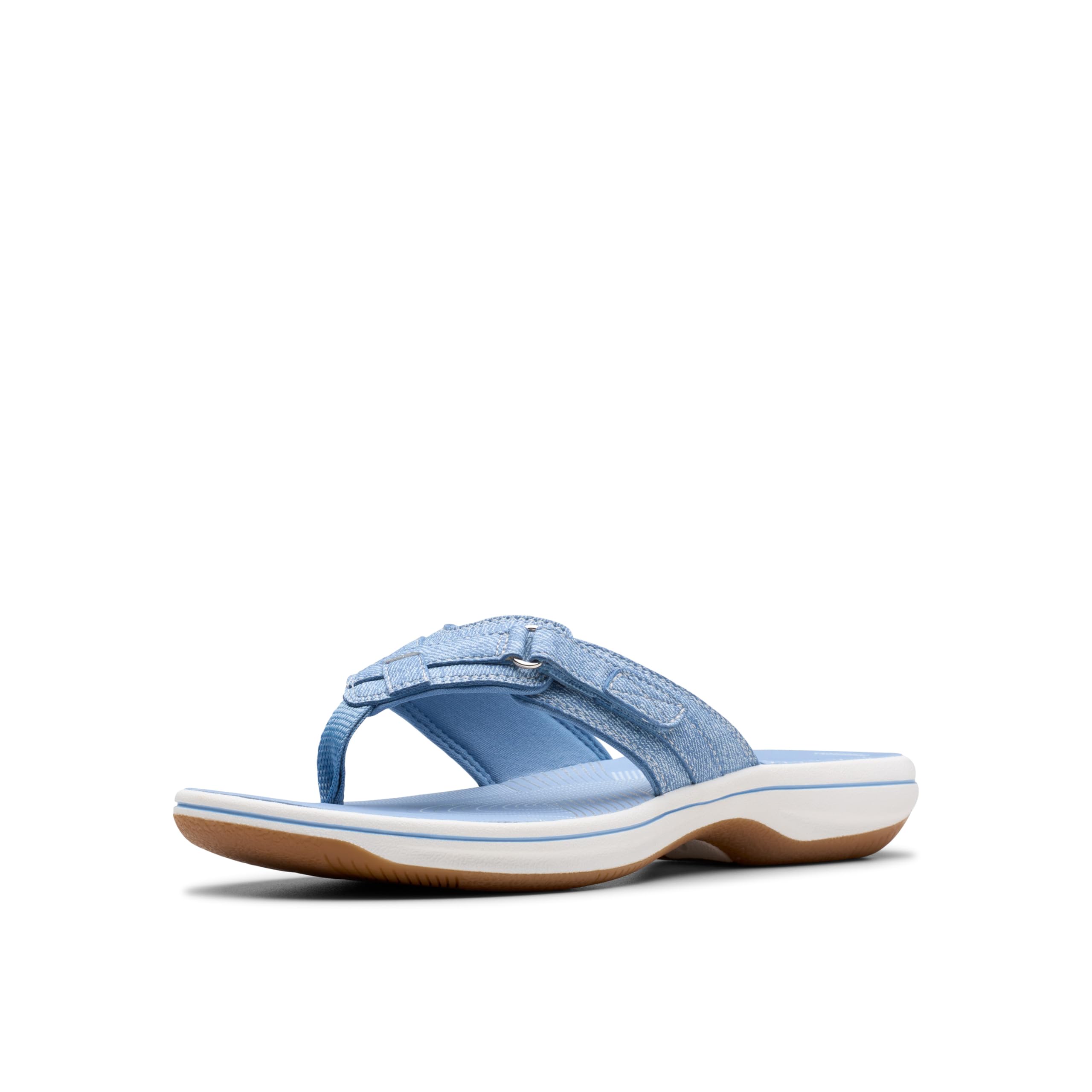 Clarks Women's Breeze Sea Flip-Flop, Denim Blue, 4.5 UK