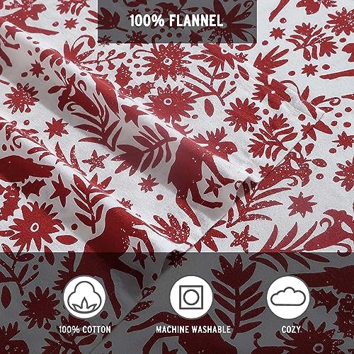 Eddie Bauer 3 Pc Flannel Sheets Twin Size - 100% Cotton Breathable & Soft Twin Sheets Set (1 Flat, 1 Flannel Fitted Sheet & 1 Pillowcase) - 12"... - Image 6