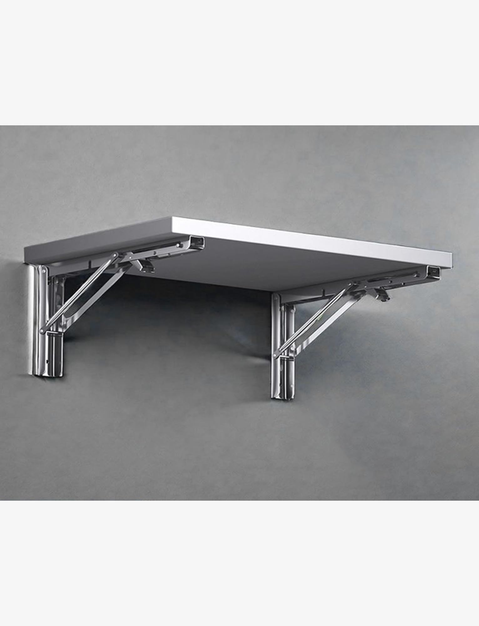 Estante de pared plegable de acero inoxidable 304 resistente, grado comercial, fácil de limpiar, ahorra espacio, 90 x 40 cm para camiones de alimentos y cocinas, solución duradera y fiable