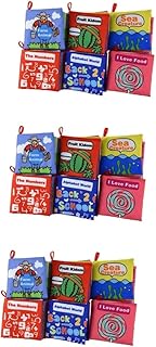 TOYANDONA 18 Pçs Livro De Pano Para O Bebê Infantil Aprendizagem Livros Livros Infantis Livros Aby Livro Pequeno Livro De Pano Criança