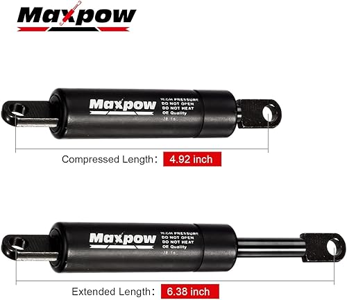 Miniatura 2 de Qt2 amortiguadores de soporte de elevación de capó delantero SG430011 14104067 compatible con Corvette 1984 1985 1986 1987