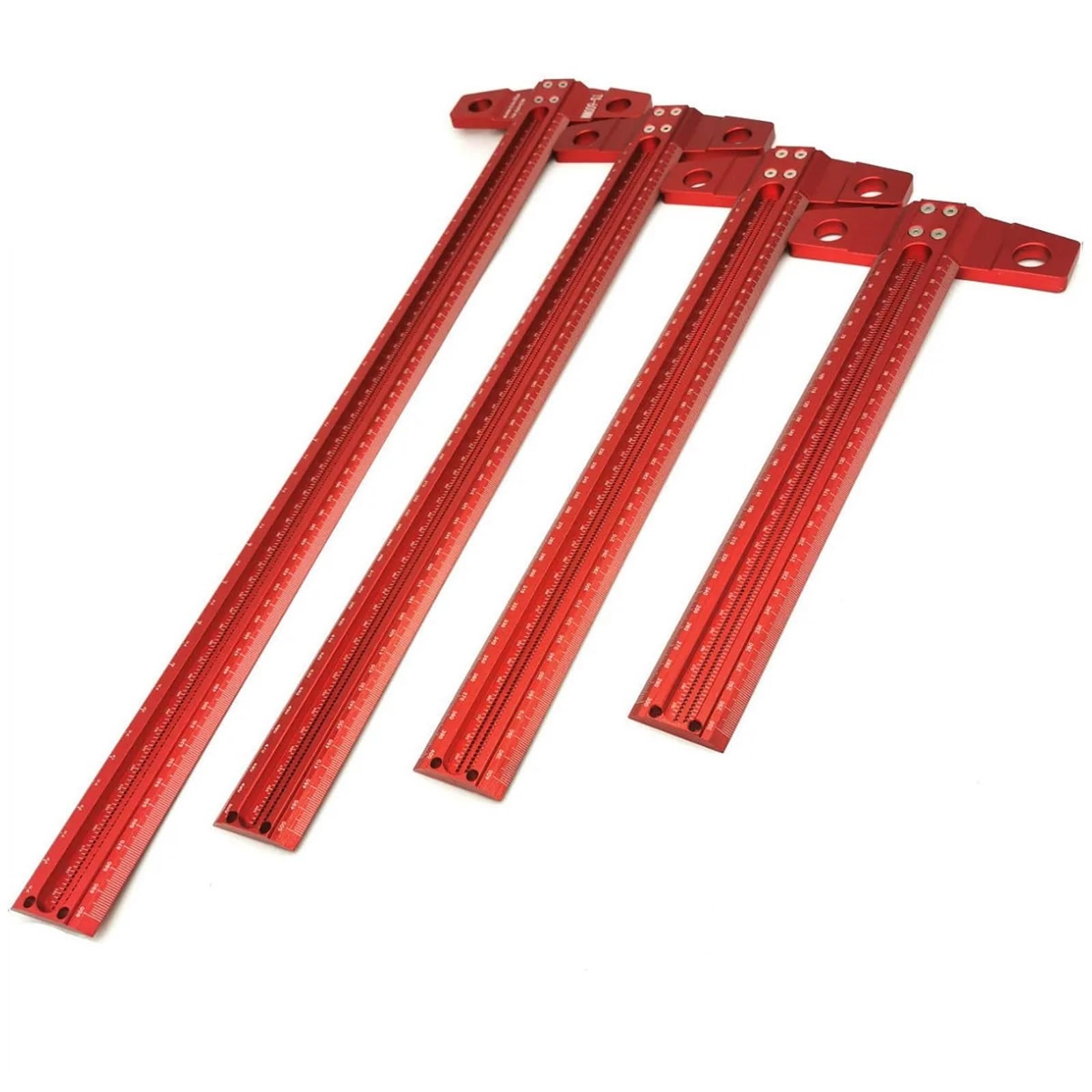 Anreißlineal für die Holzbearbeitung, T-Typ-Lineal, Anreißlineal, 60–600 mm, Aluminiumlegierung, Strichzeichnungs-Markierungslehre, DIY-Messwerkzeuge