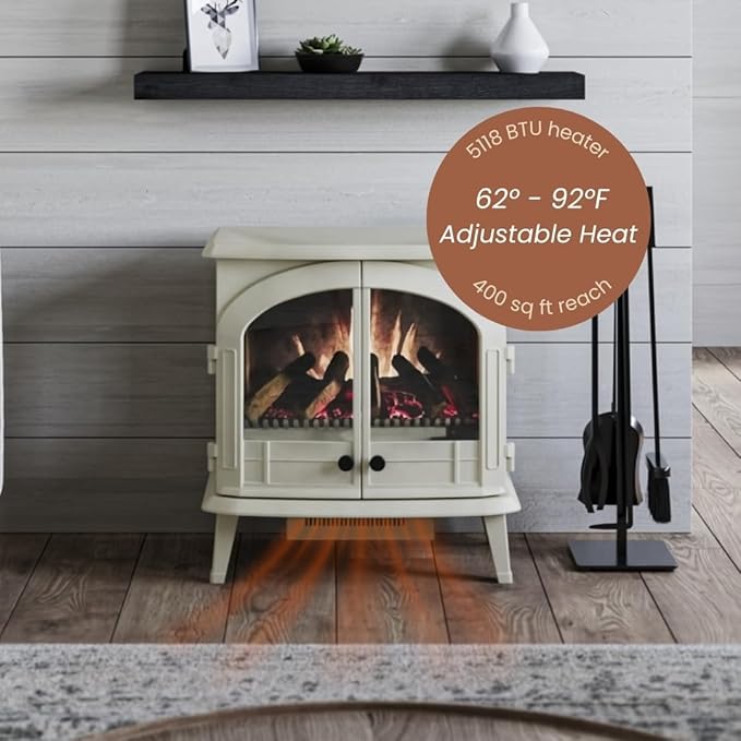 Chimenea Eléctrica Freestanding Modern Ember 26 Pulgadas 1500W miniatura 4