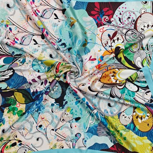 Image of Satin Silk Small Square Scarf for Women, Printed Soft and Comfy Neck Head Tie Scarf Bandana