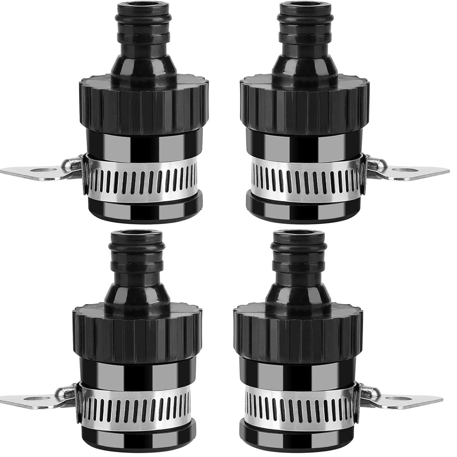 GQunit 4 pcs 16 mm Tap to Hose Connector, Detachable Hose Adapter