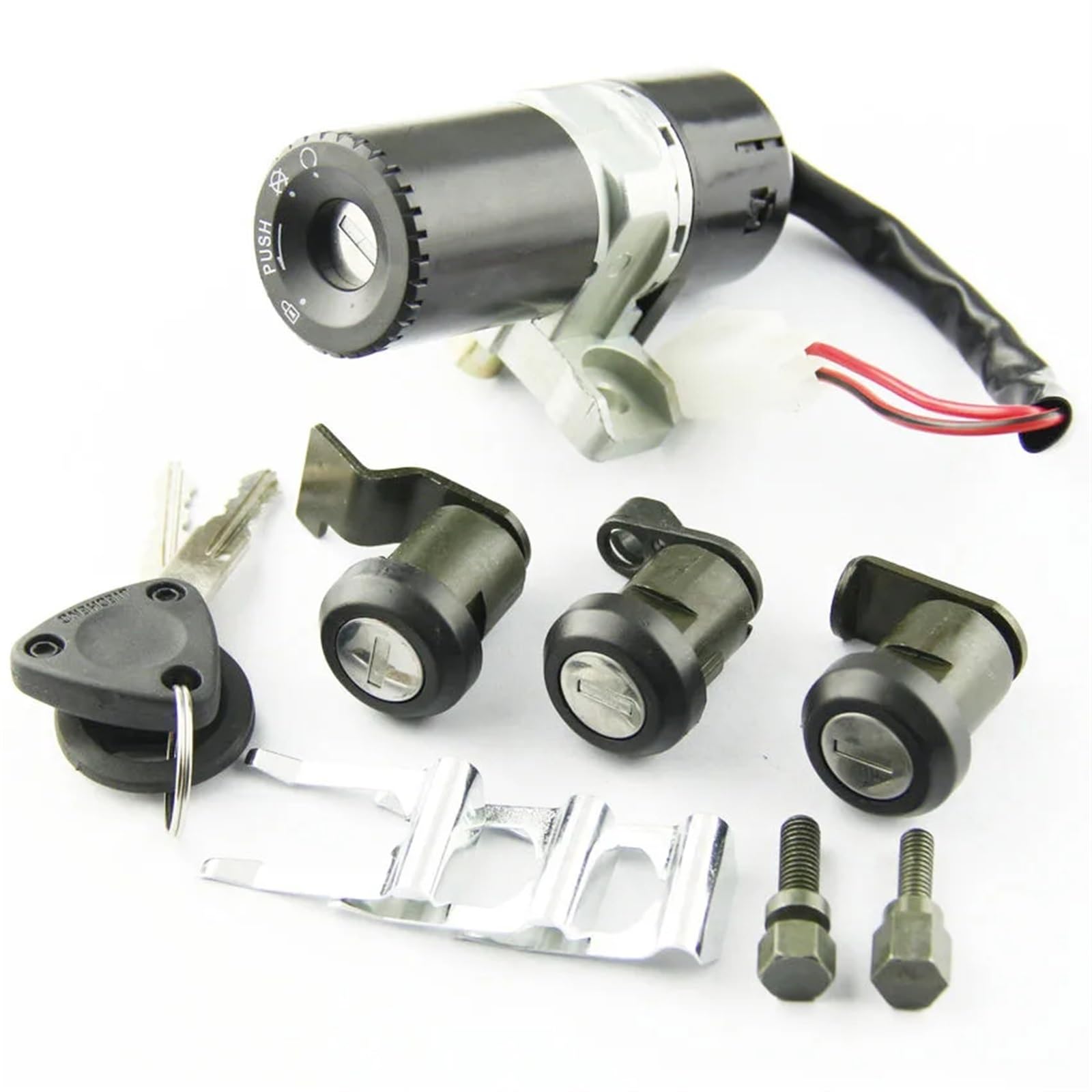 Blocchetto Accensione Moto Per Peugeot SV 250 2001 OEM:755056 Moto Kit Interruttore Accensione Moto Assemblaggio Tappo Serbatoio Carburante Coperchio Serbatoio Con 2 Chiavi Interruttore Accensione