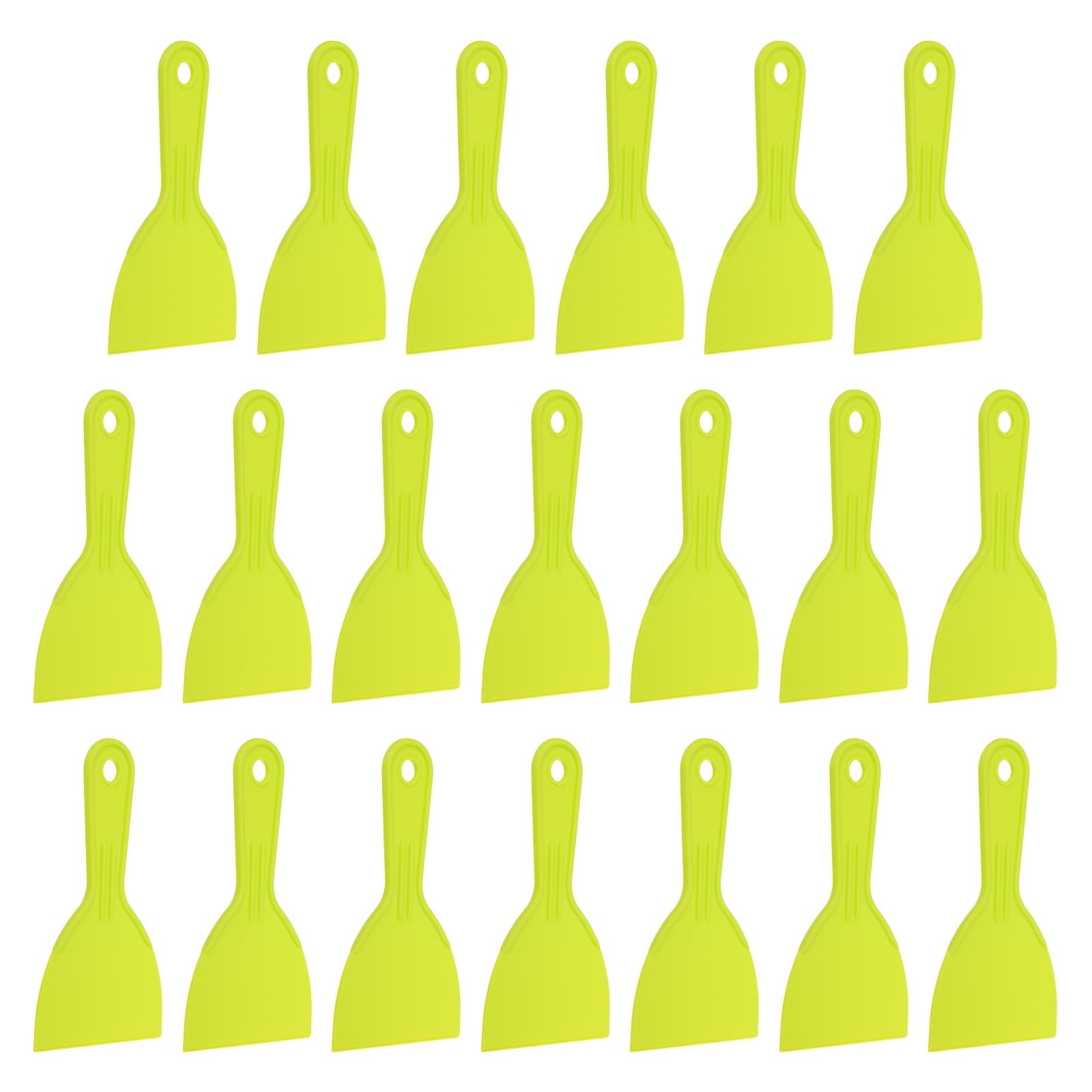QUARKZMAN 20 Pezzi Spatola Raschietto Larghezza 4" Spatola Plastica Giallo