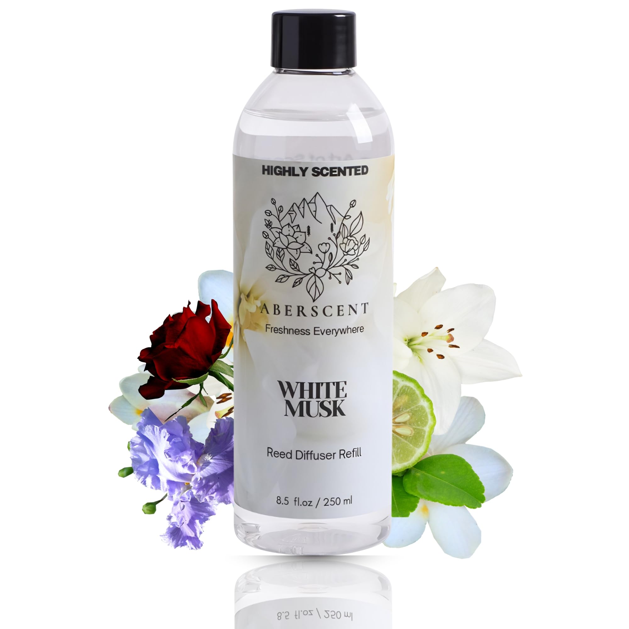 Fragancia de almizcle blanco en aceite para difusor de varillas elegante de hotel y dormitorio 8
