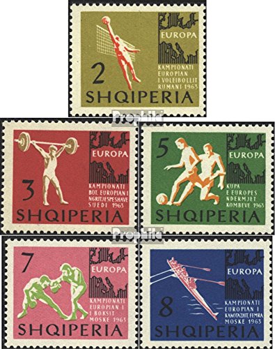 Prophila Collection Albania 763-767 (Completa Edizione) 1963 Campionati Europei (Francobolli per i Collezionisti) Altri Sport