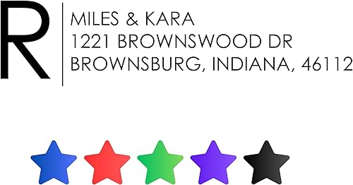 Miniatura 3 de Sello de dirección de devolución personalizado Sello autoentintado personalizado  Sellos de etiquetas de goma