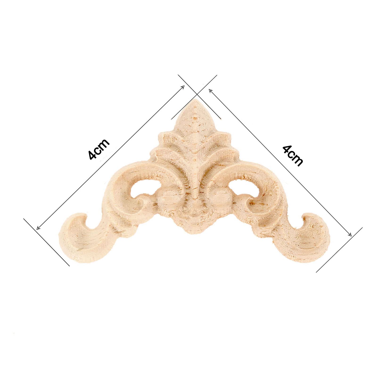 Image secondaire de 8 Autocollants en Bois Sculpté pour Décoration de Meubles