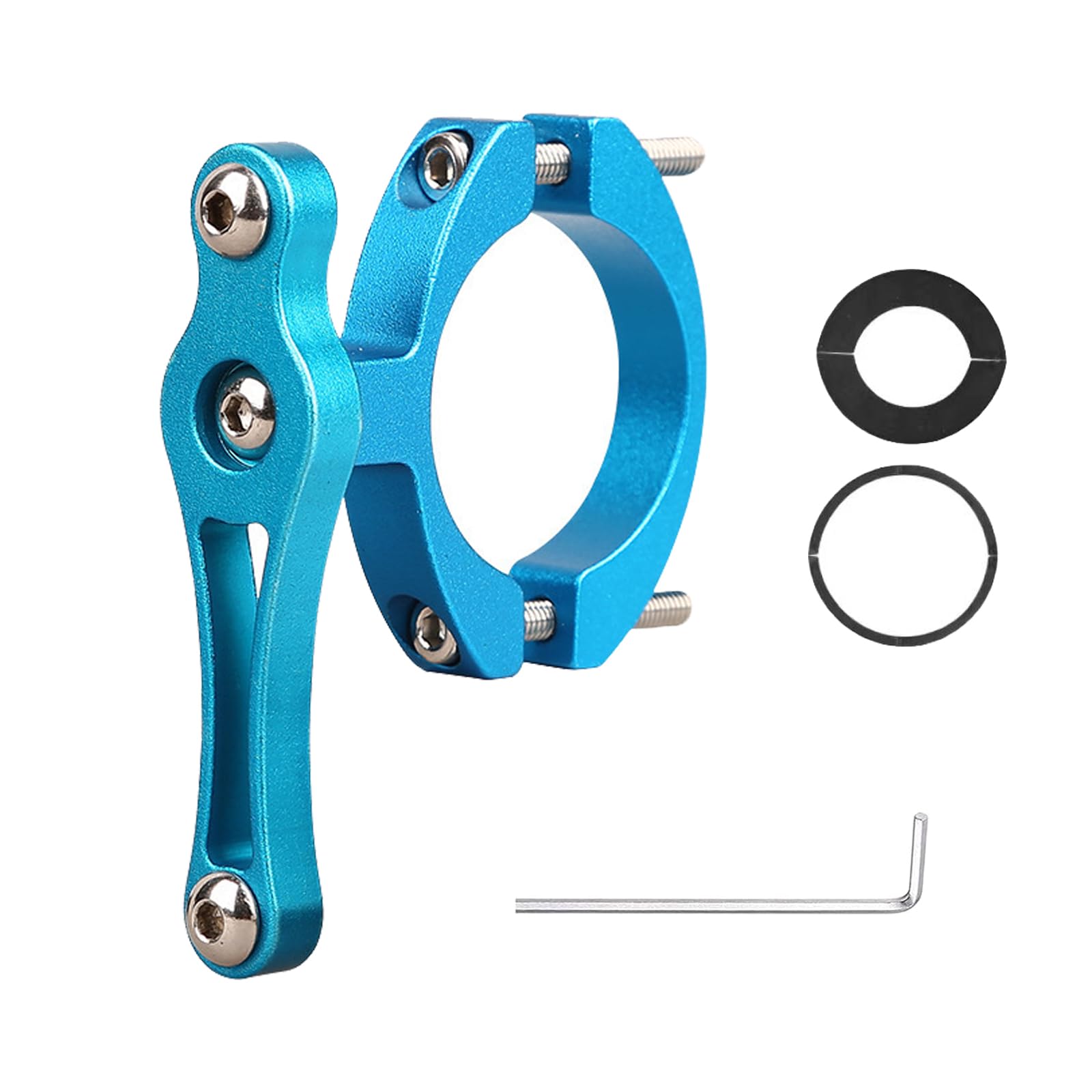 SHULLIN Fahrrad Wasserflasche Lenkerhalterung Flaschenhalter Adapter Blau | Fahrrad Universal MTB Flaschenhalter Adapter Aluminum Seat Post Lenkerhalterung Fahrrad Trinkflaschenhalter 1 Stück