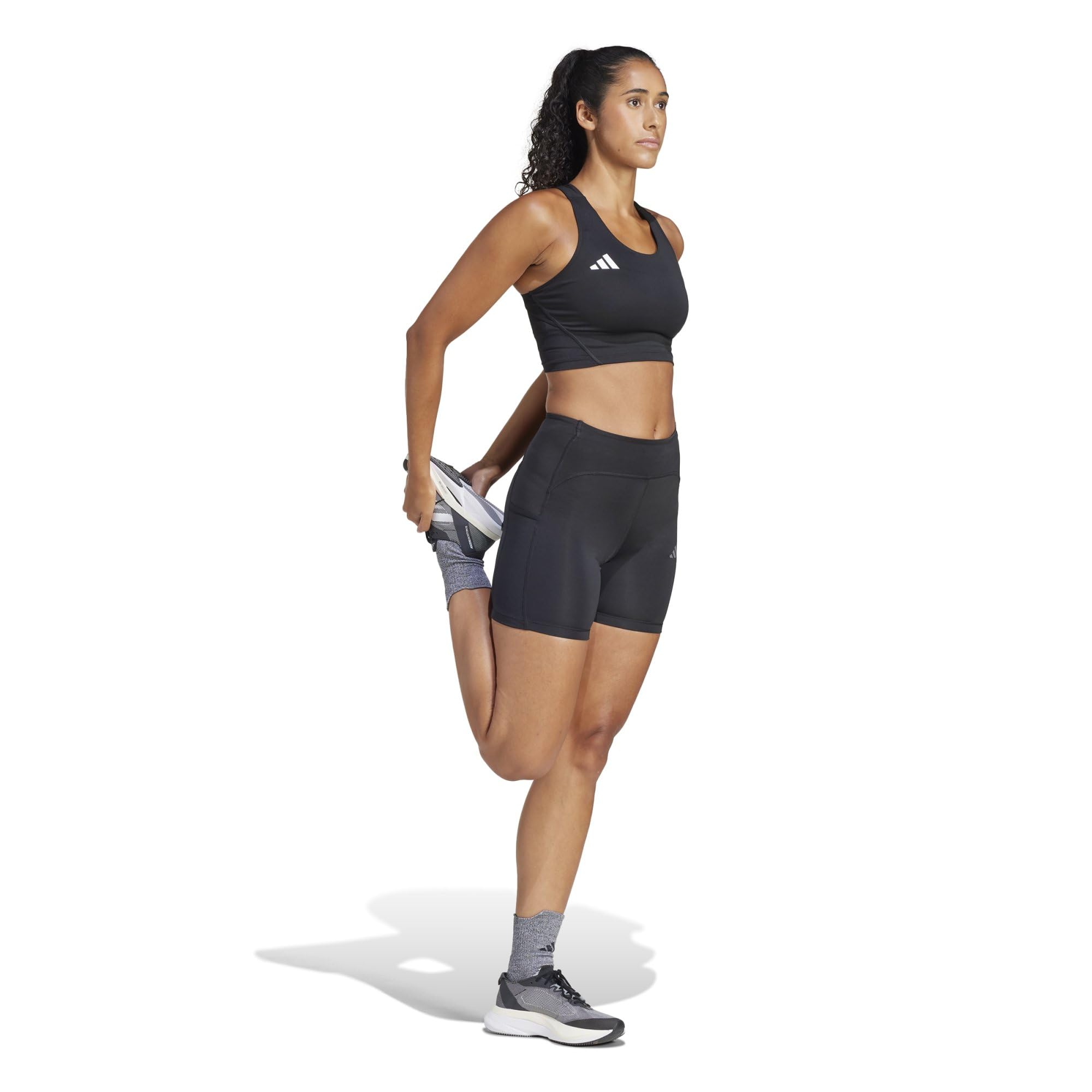 adidas Women's Adizero Essentials Running Crop Top XL black