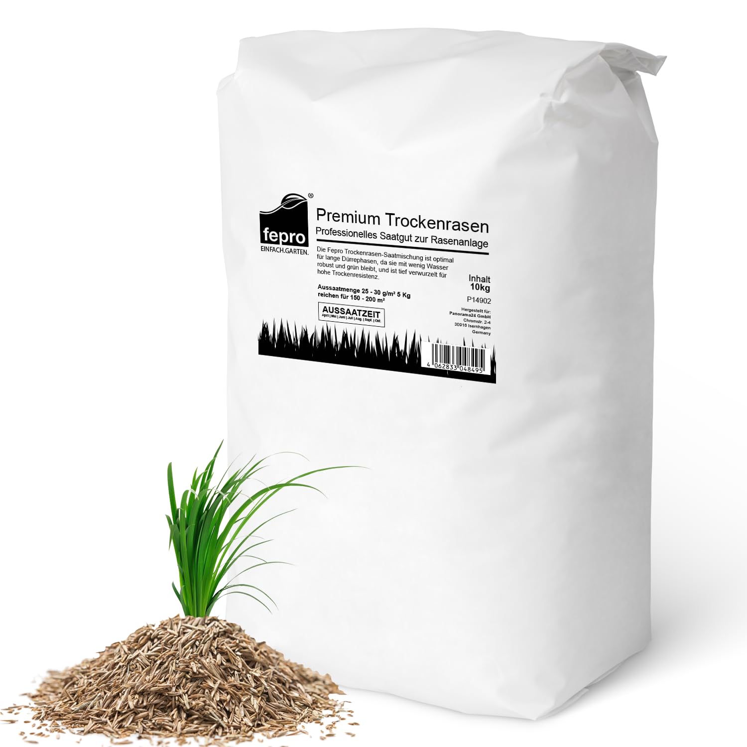 Confezione di sementi per prato  10 kg  resistente alla siccità  per erba secca e ombreggiata  semi per erba a rapida germinazione  400 m²  ideali per nuove semine e per la risemina  semi per prato in