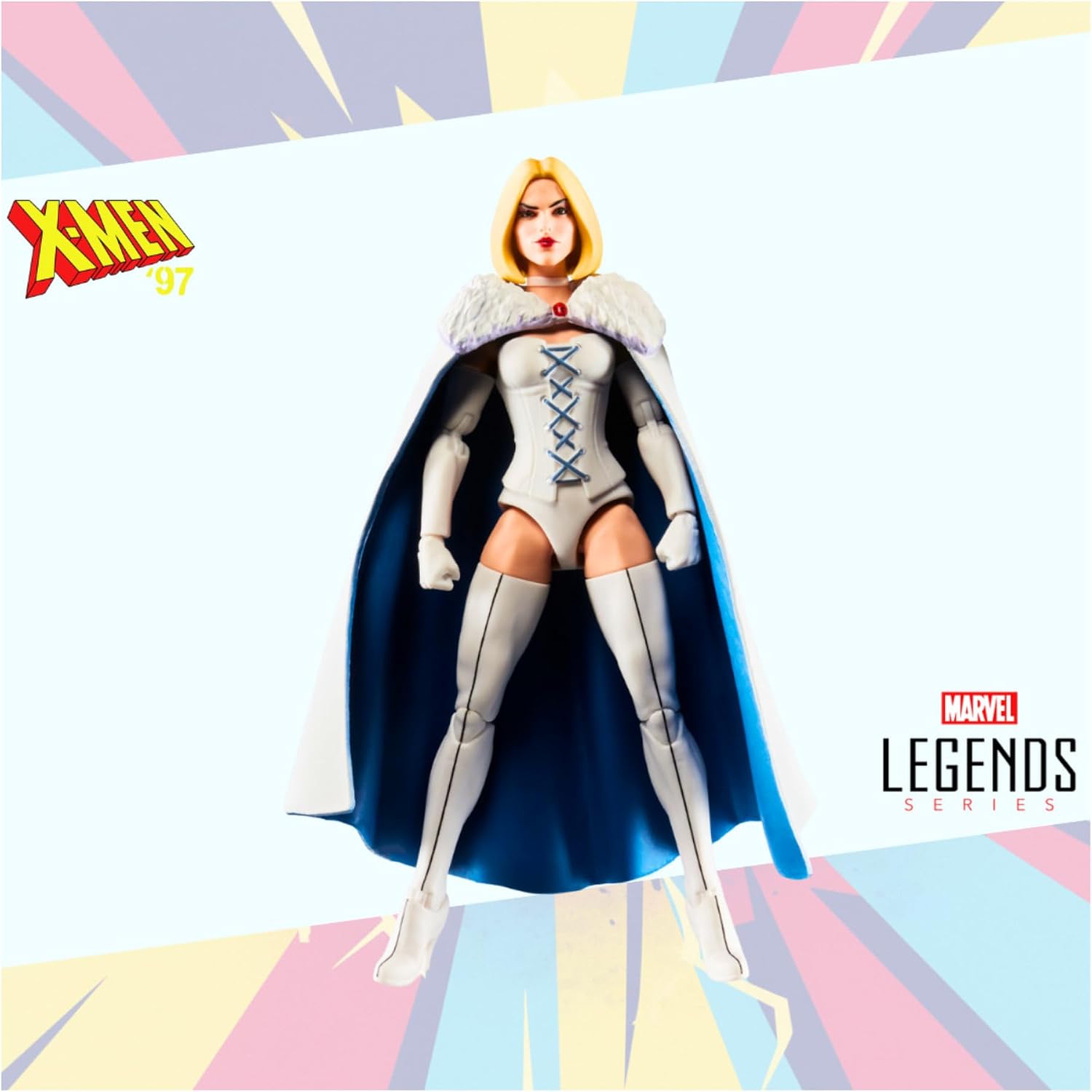 Hasbro Marvel Legends X-Men 97 6-Inches Action Figures Bundle with Cable, Logan, Sunspot, Jubilee, Morph, and Emma Frost (6 Items)