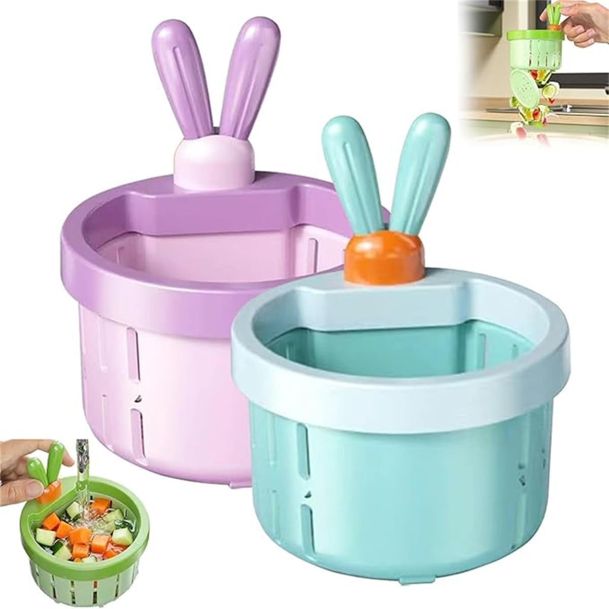 Cactus Kitchen Sink Drain Strainer,Press-to-Dump Kitchen Sink Filter Basket,Food Residue Collector,Anti-Clogging,Fun Sink Accessory for Home Bathroom