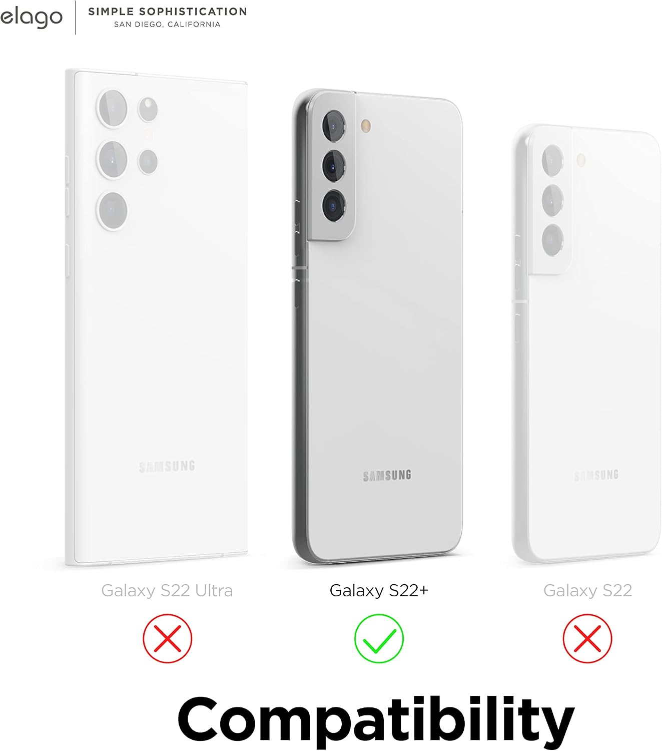 elago Compatible with Samsung Galaxy S22 Plus Case - Liquid Silicone Case, Full Body Screen Camera Protective Cover, Shockproof, Slim Phone Case, Anti-Scratch Soft Microfiber Lining, 6.6 inch (Stone)