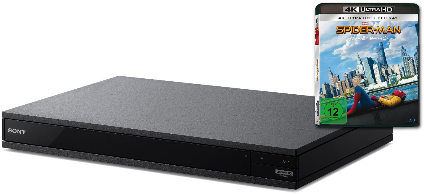 Sony 4K Ultra HD Blu-ray Player UBP-X800 + Spiderman Homecoming 4K