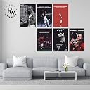 POSTER WALLAH Ronaldo Poster for Home Office and Student Room Wall | Aesthetic Poster | Wall Decor (12x8 Inch) Set of 6 Pieces gallery image