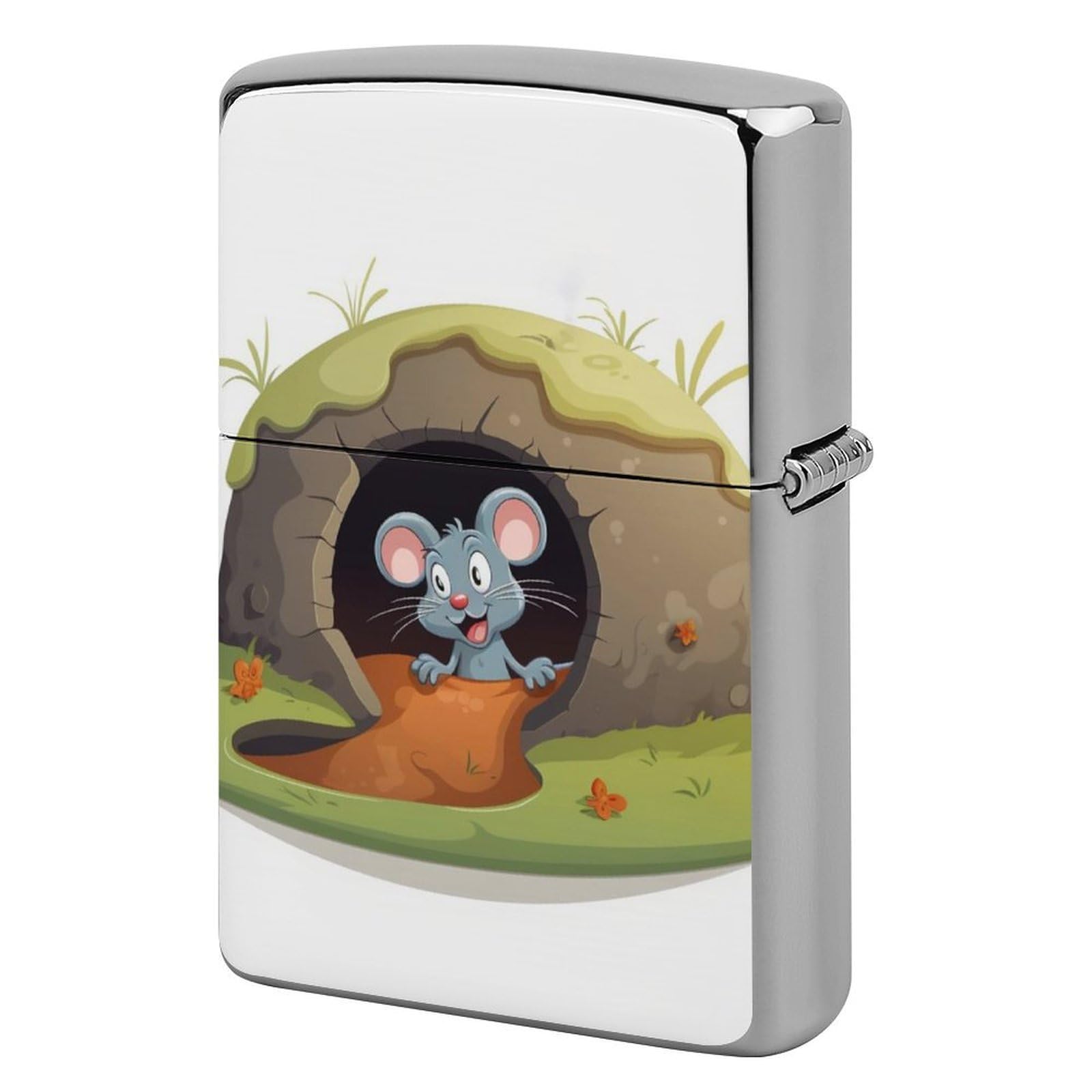 The Hole Lighter Cover for Men, Personalized Lighter Case for Birthday Gift, Flip-Top Lighters Protective Cover, Portable Lighters Shell for Outdoor, Travel