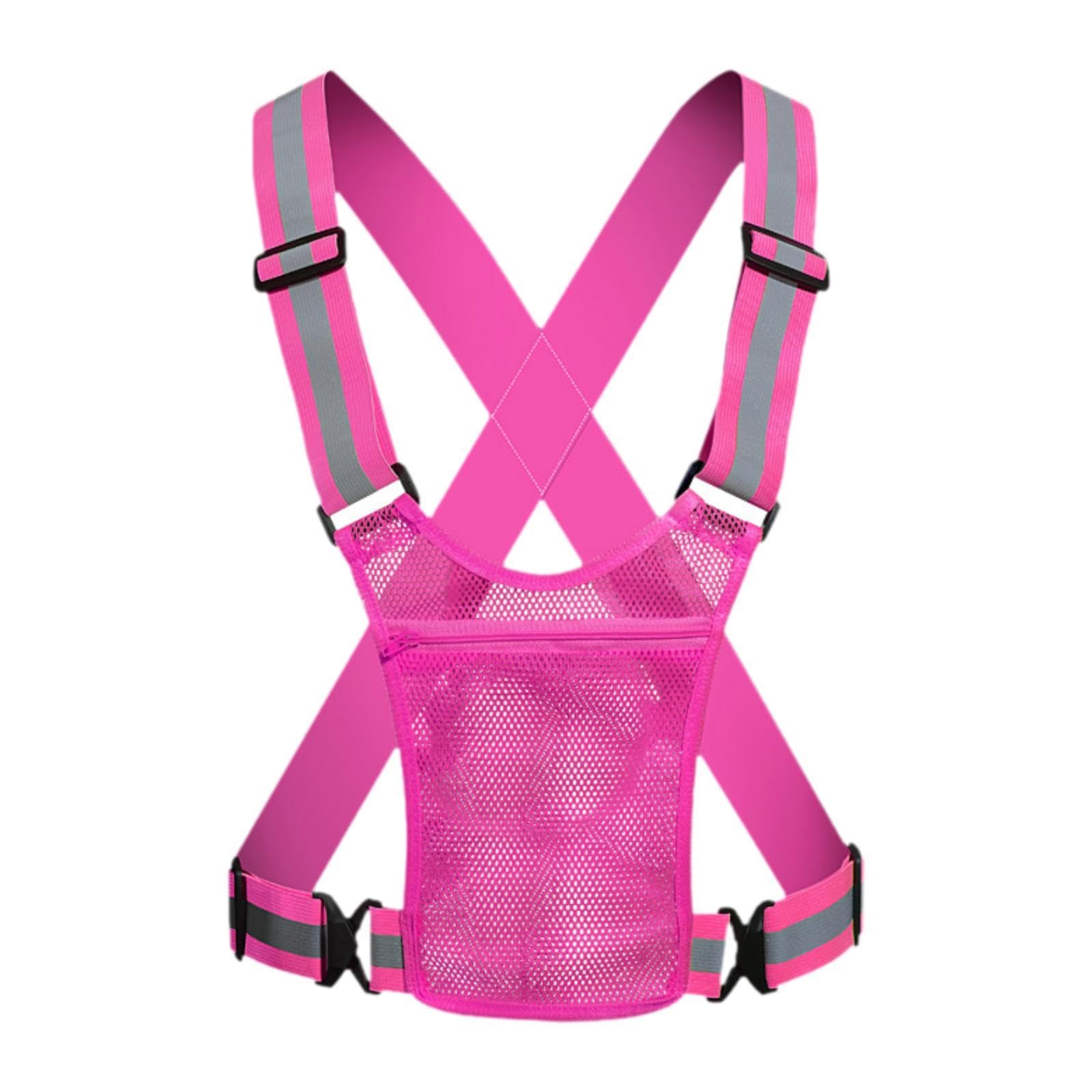 HEAVENGLOW Running Reflective Vest Men Women with Pocket for Cycling Pet Walking Hiking|1 Reflective Vest|Safety Vests|Business & Industrial-picture-32