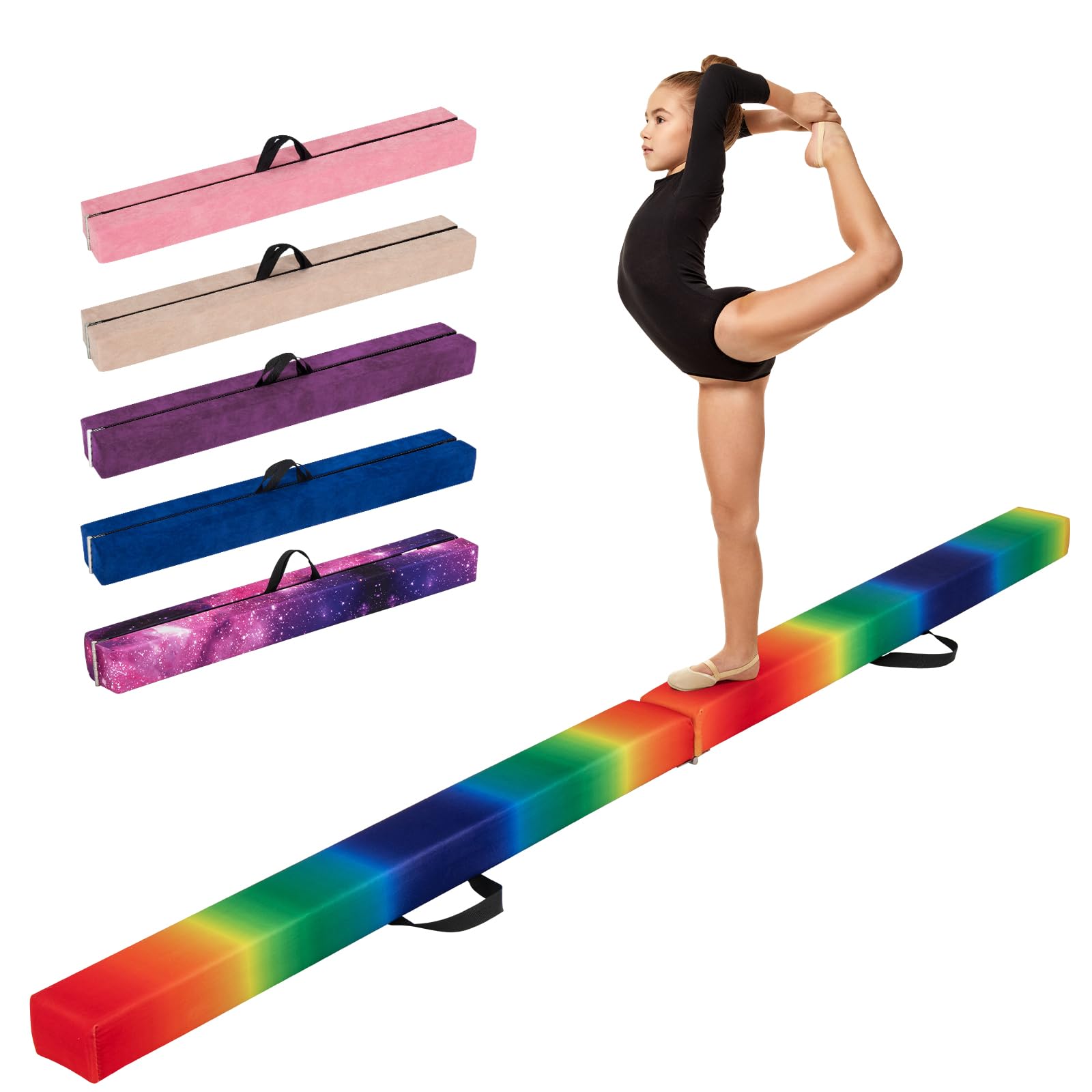 Gymnastiekmat 3 m / 4 m / 5 m / 6 m gymnastiekmat voor thuis 10 cm / 20 cm dikke opblaasbare artistieke Air Track trainingsmat met elektrische pomp (roze, 2 m