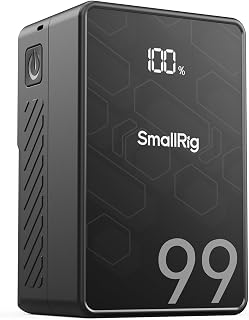 SmallRig VB99 SE V-Mount Battery 99Wh 6800mAh - 65W PD 3.0 Fast Charge in 2.5H, TSA Approved for Cameras, Monitors, Lights