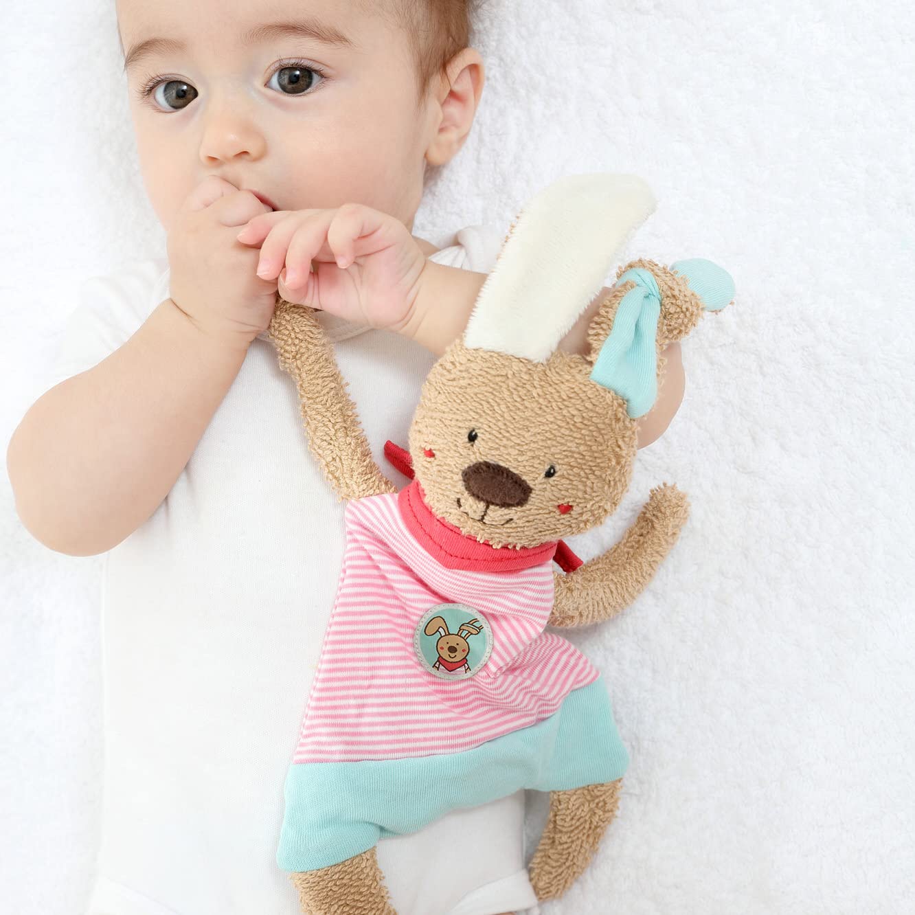 Amazon.co.jp: シギキッド (SigiKid) うさぎのおしゃぶりタオル ピンク