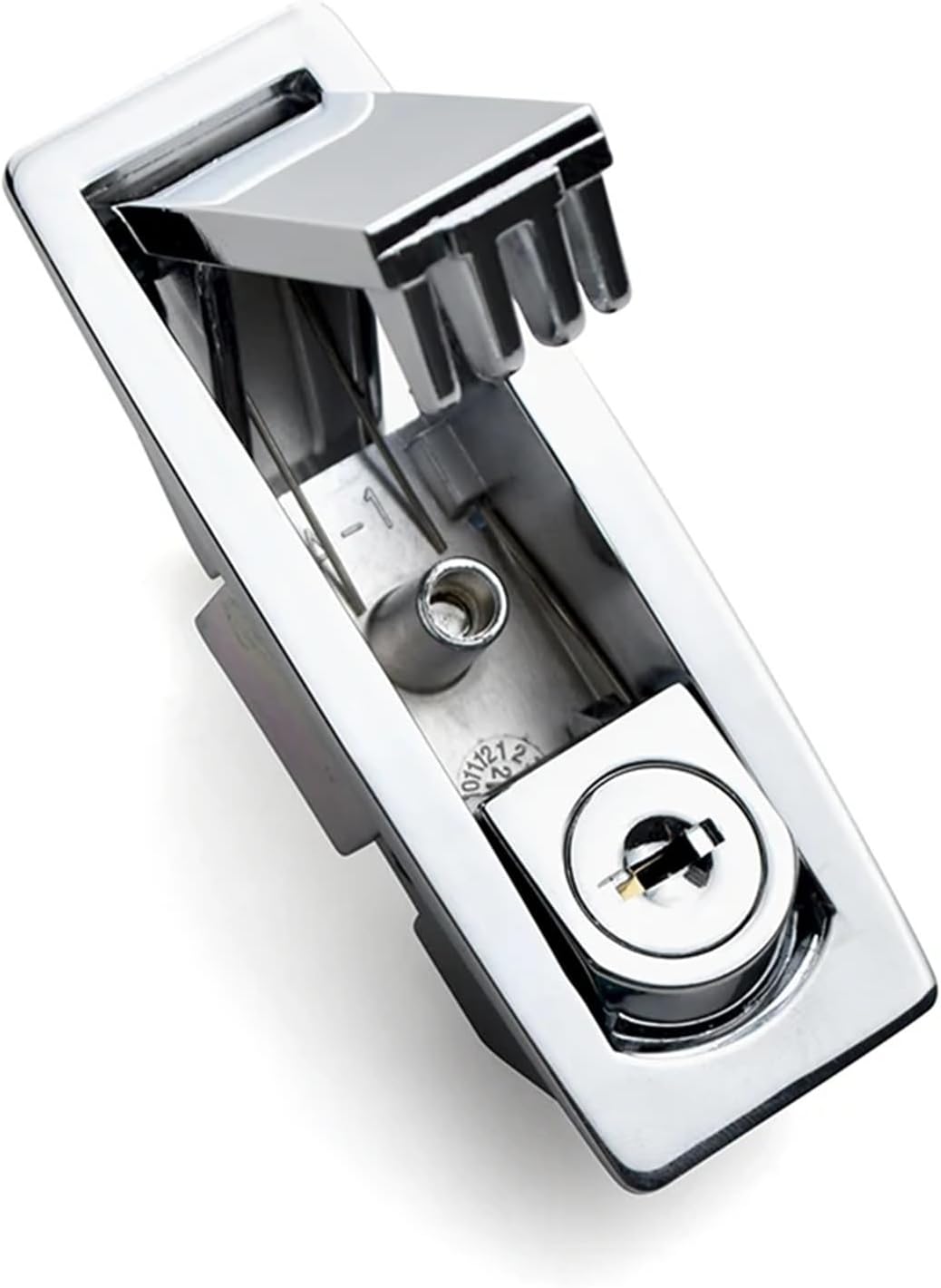 Plane Lock Lever Panel Push Button Lock Compression 1Pcs(35Short Pole Silver)