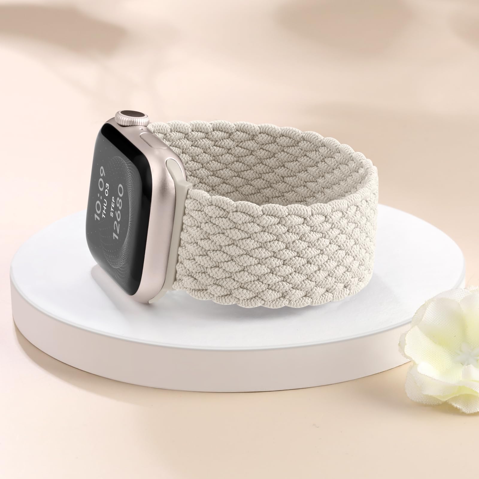 Zedoli Braided Solo Loop Bands Compatible with Apple Watch Band 38mm 40mm 41mm 42mm 44mm 45mm 46mm 49mm Women Men, Stretchy Nylon Sport Elastic Strap for iWatch Series 11 10 9 8 7 6 5 4 3 2 1 SE Ultra — view 9