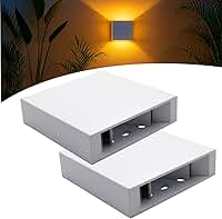 Kit 2 Arandela Parede Interna Externa 2 Friso C/Led Branco (Branco Quente)