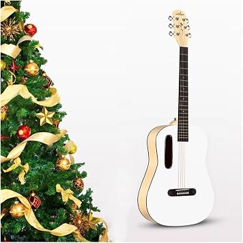 38" Acoustic Guitar for Beginners Adults Teens Full Size Guitarra Acustica Code Poster with Gig Bag, Tuner, Steel Strings, Capo, Strap Khaki