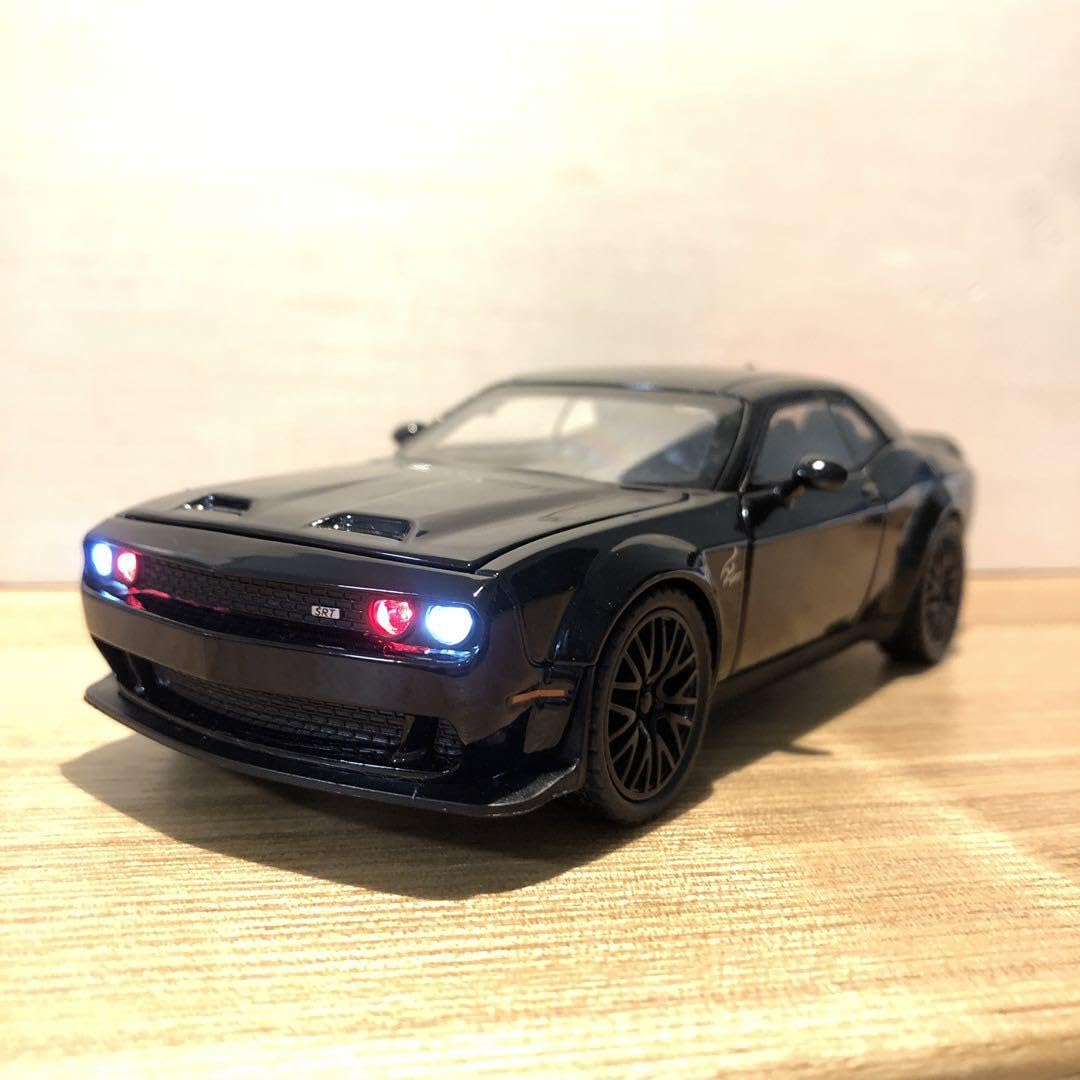 Amazon | 1/32 ダッジ チャレンジャー DODGE Challenger ミニカー 黒 