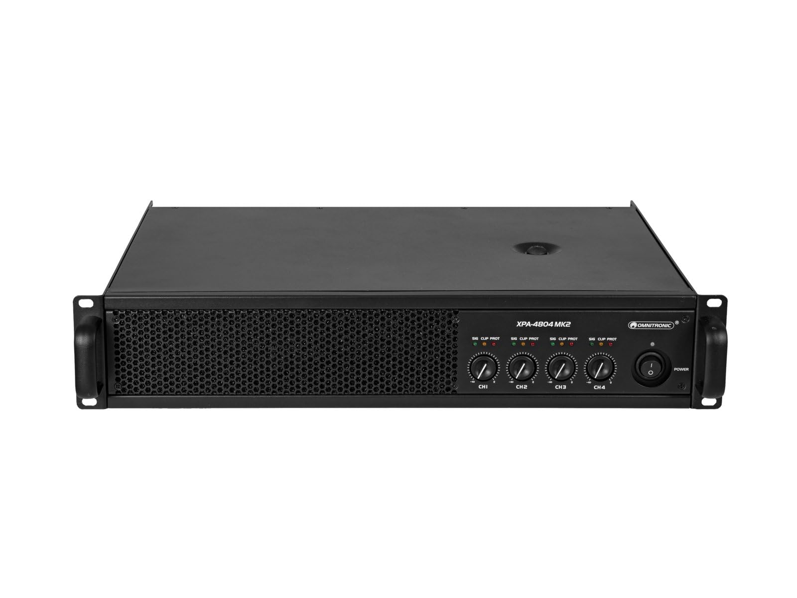 OMNITRONIC XPA-4804 MK2 Endstufe | Class D Stereo-PA-Verstärker mit Limiter, 4 x 1800 W RMS (2 Ohm), 4 x 1200 W RMS (4 Ohm)