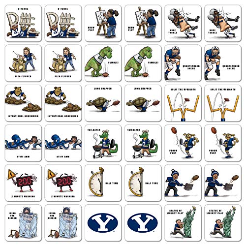 Image of YouTheFan NCAA Officially-Licensed Memory Match Game - Humorous, Team-Specific, Original Hand-Drawn Artwork, Fun for the Whole Family, for Fans Young and Old