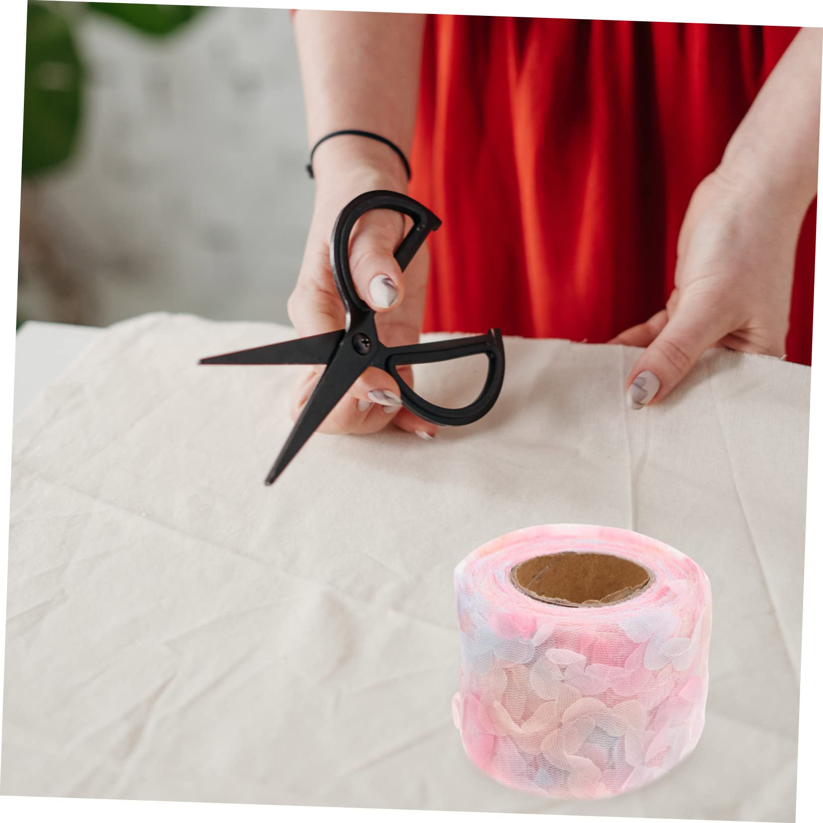 TEHAUX 5rotoli Nastro Decorativo Pizzo Di Garza Per Abbigliamento Accessori Eleganti Per Decorazioni Fai Da Te Yarde
