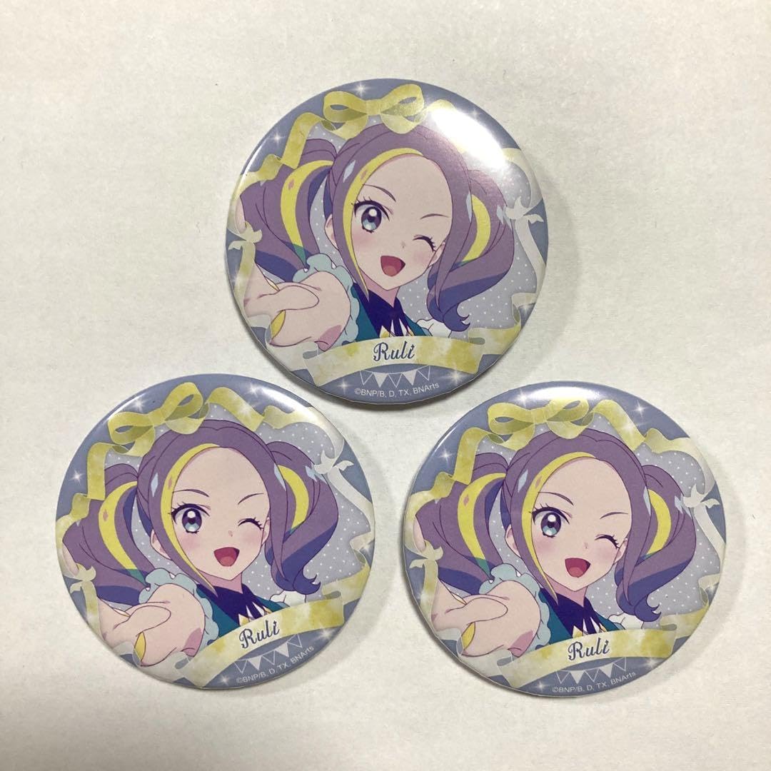 Amazon.co.jp: アイカツ バースデー缶バッジ 5月、6月 るり 3個セット  