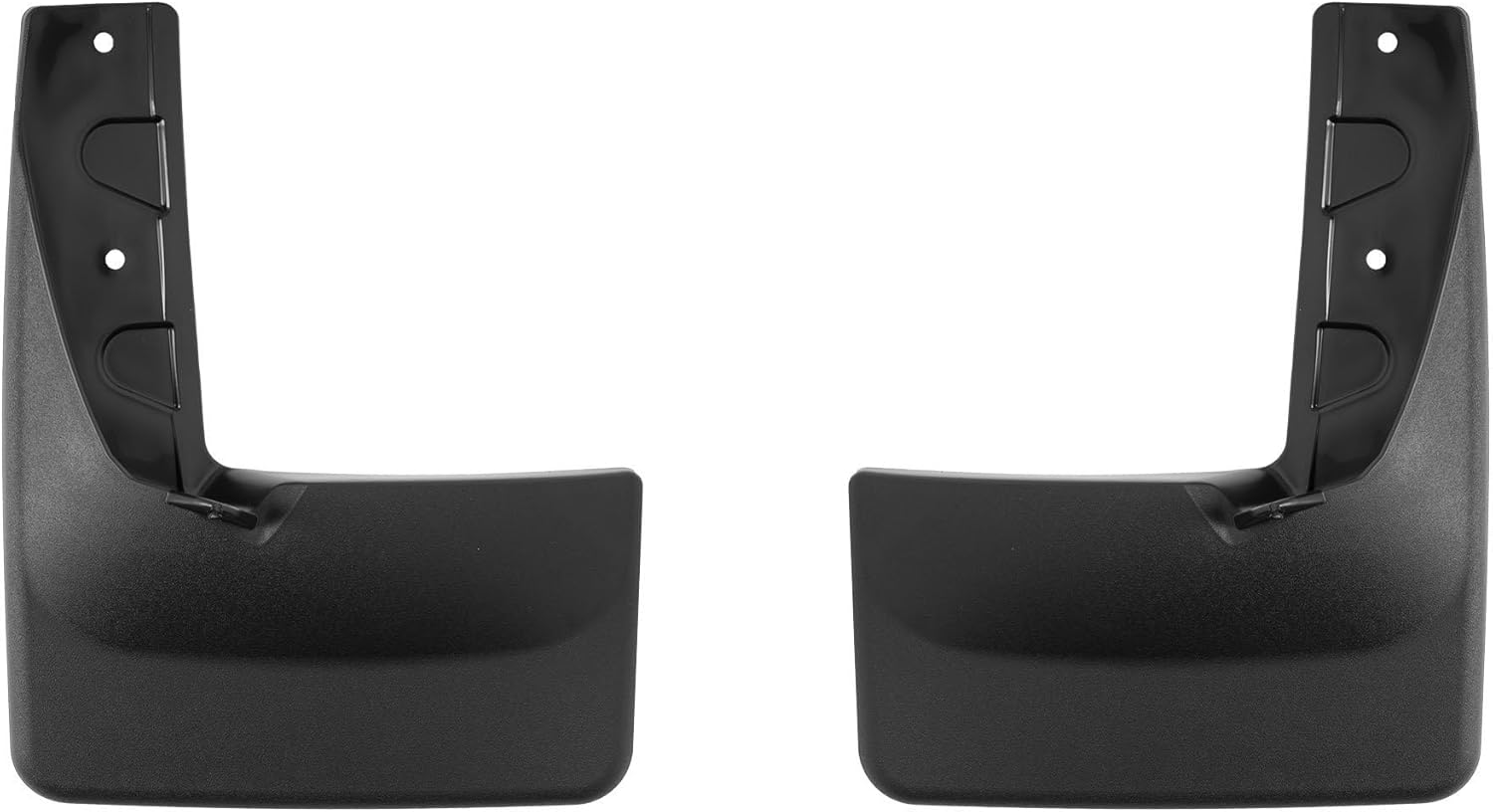 WeatherTech Custom No Drill Splash Guard MudFlaps for Toyota Tundra Hybrid, Tundra, Rear Pair (120154), Black