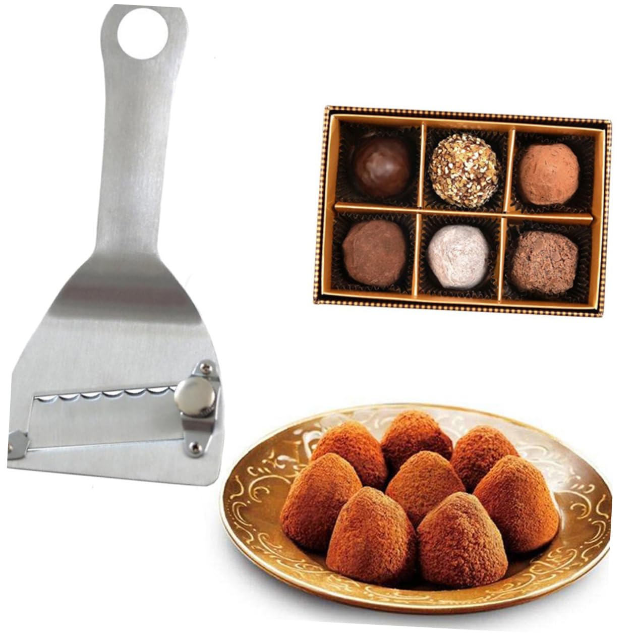 HAKIDZEL Truffle Slicer Truffle Shaver Cheese Slicer Kitchen Supplies Plane Cutter Stainless Steel User-friendly