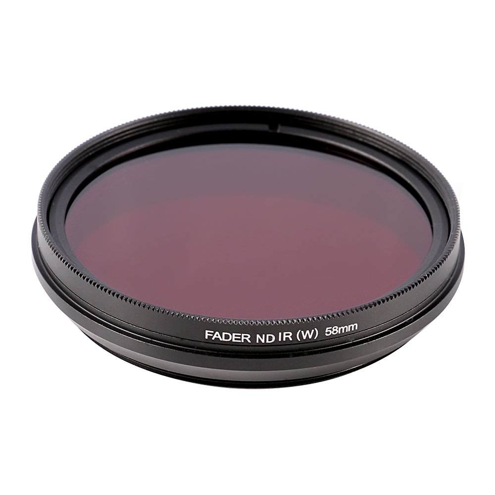 Ruili 55 mm 6 en 1 réglable infrarouge IR Pass X-Ray Filtre d'objectif 530 nm à 750 nm à visser pour appareil photo reflex numérique Canon, Nikon, Sony, Panasonic, Fuji, Kodak