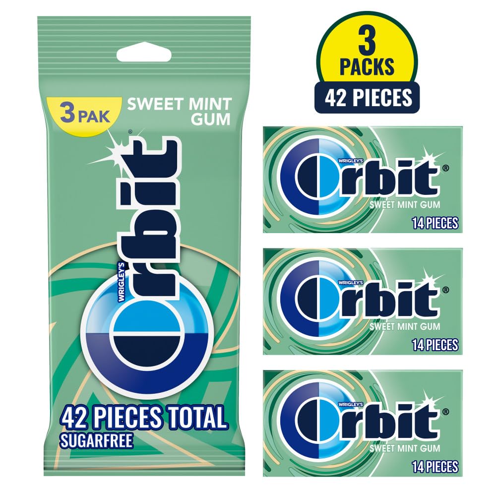 ORBIT Sweet Mint Sugar Free Chewing Gum, 14-Pieces (84 Total Pieces) (Pack of 6) image 4