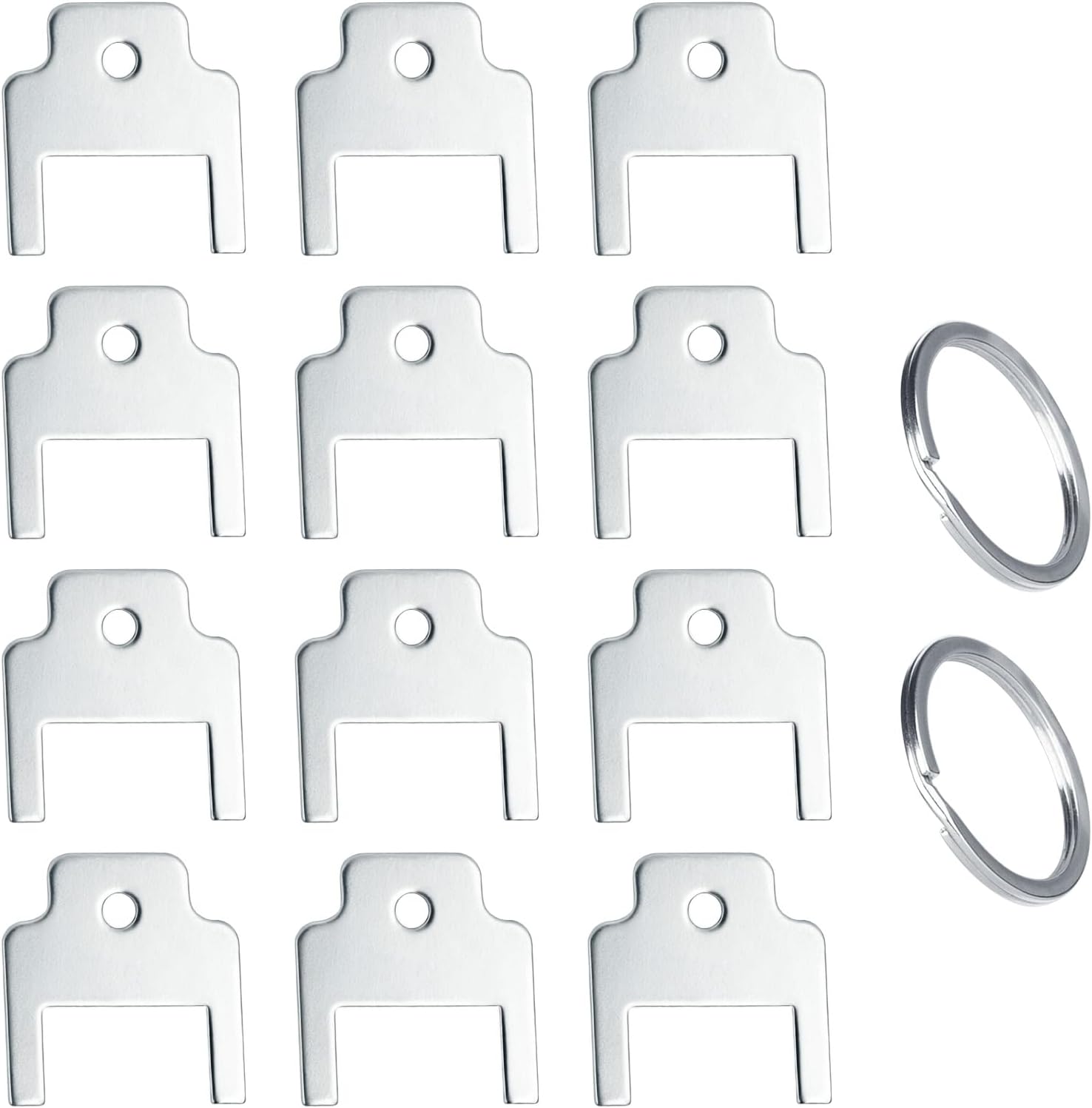 12 Pack 770301 Dispenser Key Replacement Compatible with Kimberly Clark/Scott Toilet Paper &Towel Dispensers (Hard Roll/Folded Towel/Center-Pull Models) Heavy-Duty Steel Key for Commercial Use