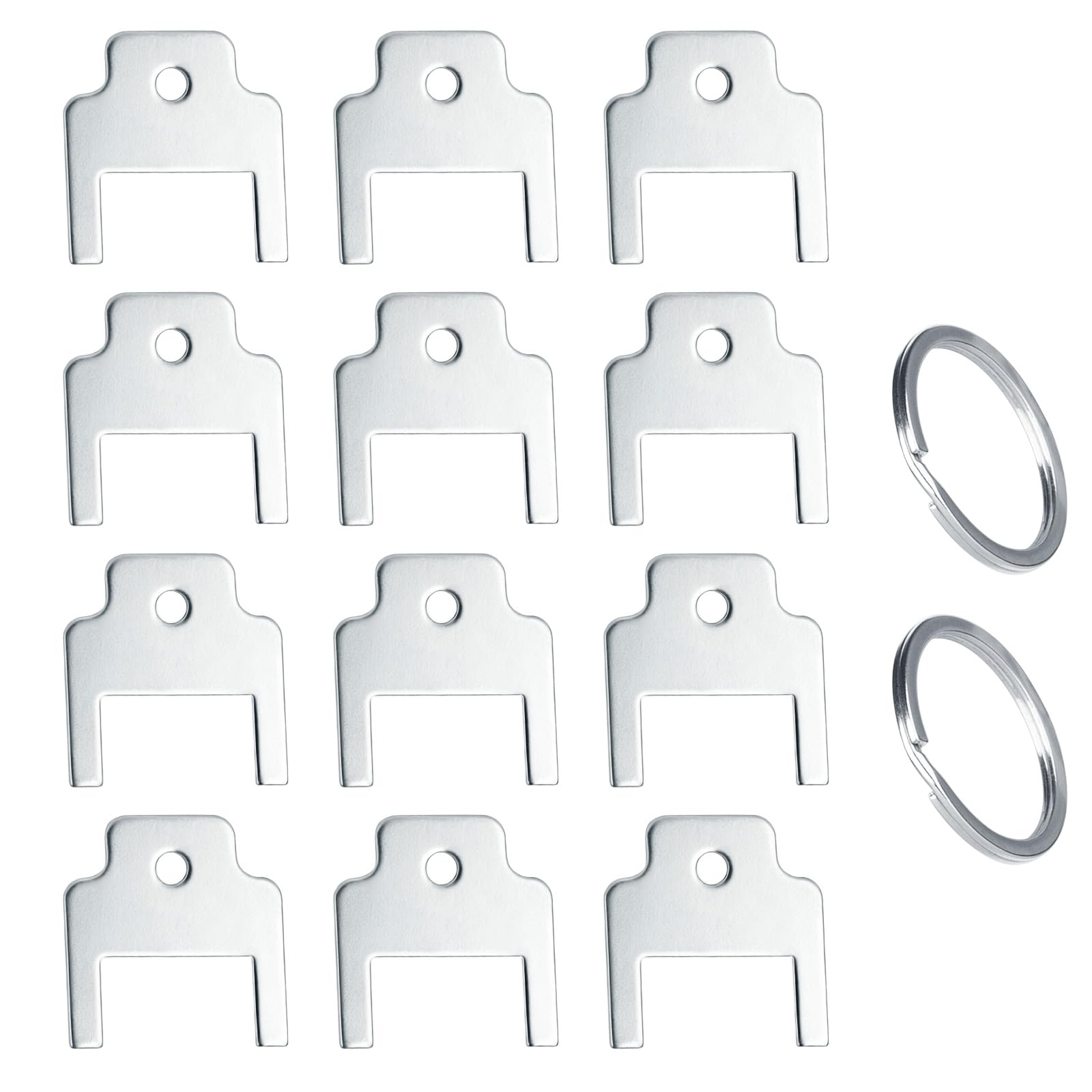 12 Pack 770301 Dispenser Key Replacement Compatible with Kimberly Clark/Scott Toilet Paper &Towel Dispensers (Hard Roll/Folded Towel/Center-Pull Models) Heavy-Duty Steel Key for Commercial Use