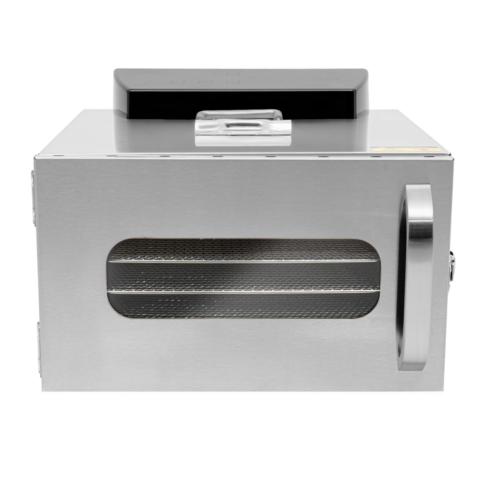 Essiccatore in acciaio inox, essiccatore per frutta e verdura, con griglia in acciaio inox, regolatore di temperatura, per funghi, carne, frutta, essiccatore efficiente