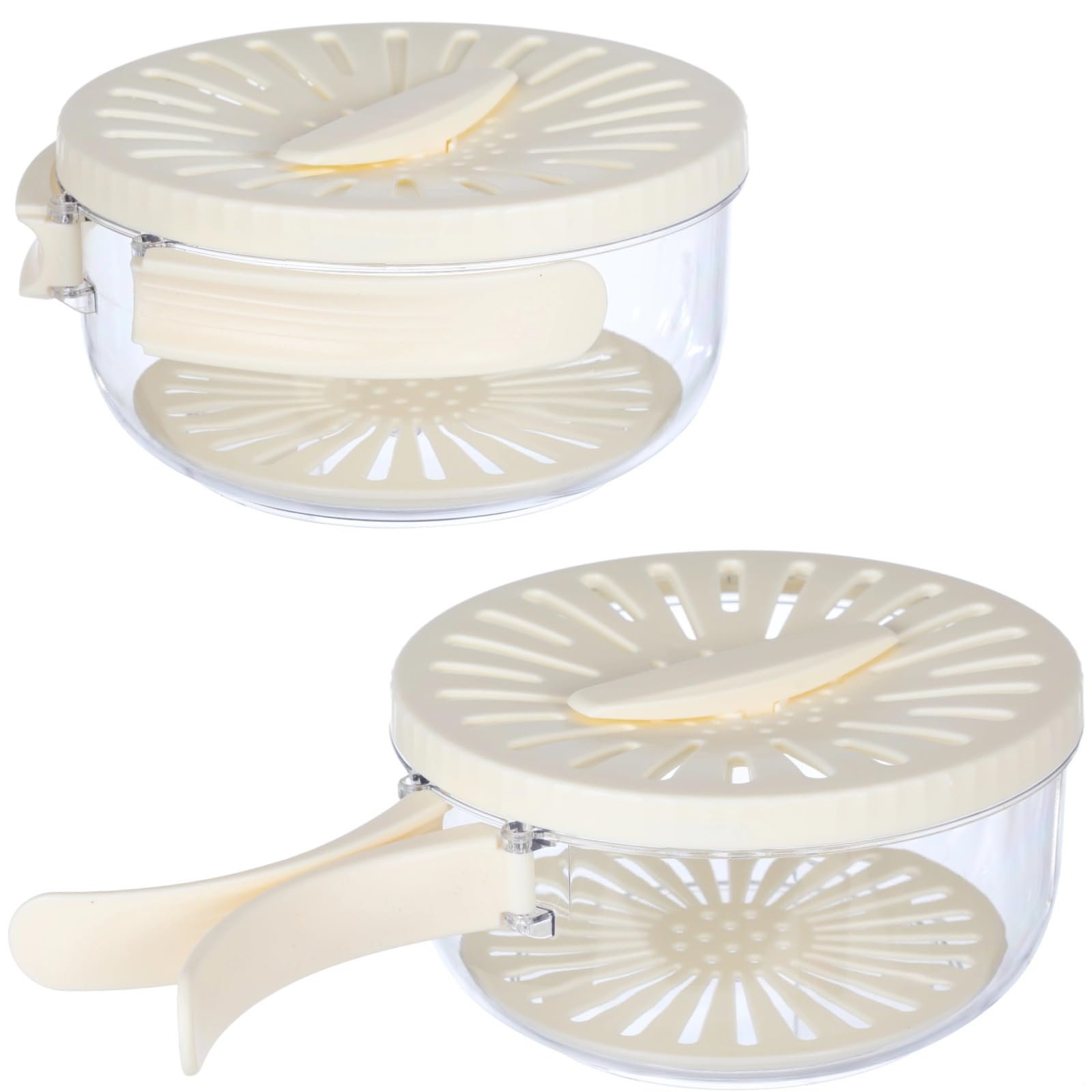 Lot de 2 passoires à fruits pliables avec couvercles, passoire multifonction pour le stockage des aliments, pique-nique en plein air, stockage au réfrigérateur et lavage