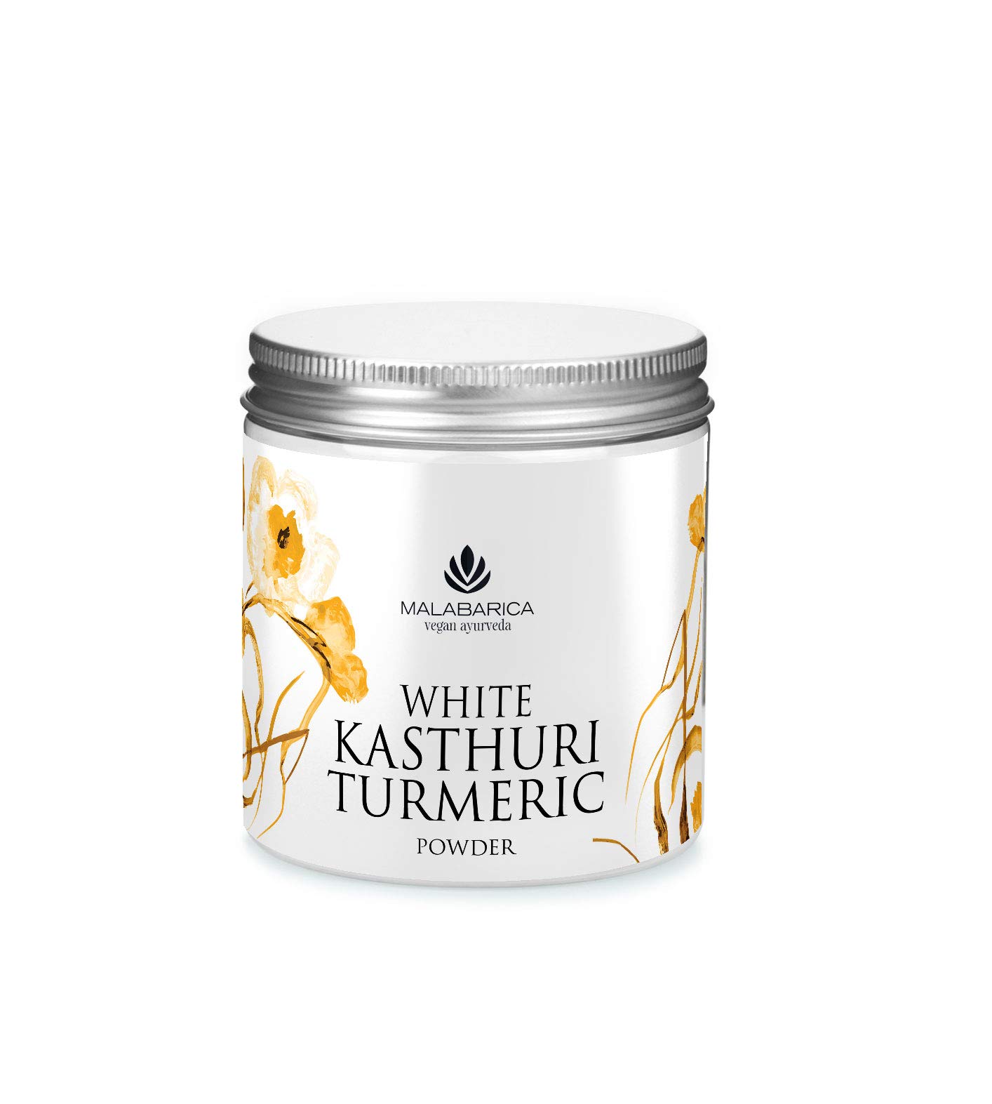 MALABARICA Vegan Ayurveda - White Kasthuri Turmeric Powder - For Skin Care - 50 gm